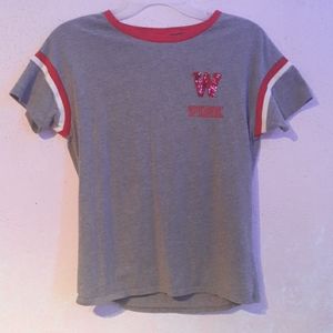VS Pink University of Wisconsin tee